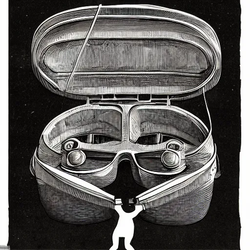 Prompt: empty box anatomical diagram of pepe the frog, hires hq scan in codex seraphinianus