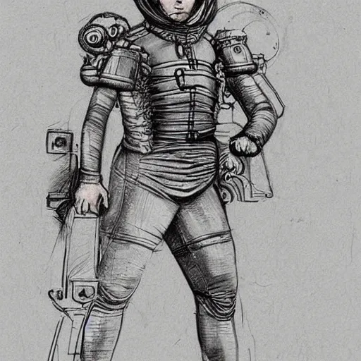 Image similar to steampunk flight suit, Leonardo da Vinci sketch,