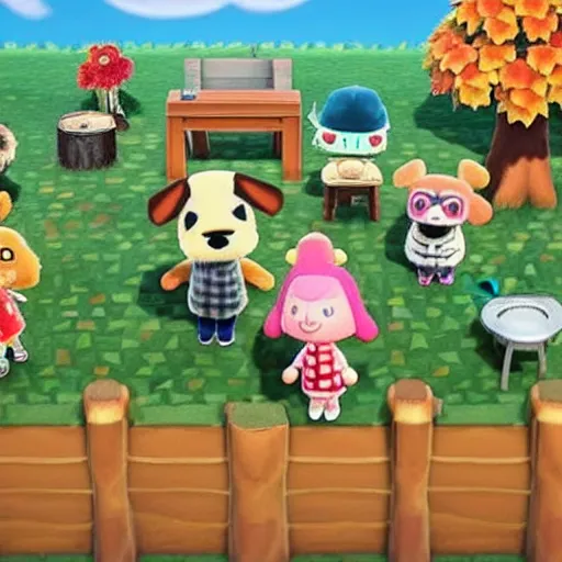 Image similar to animal crossing dog