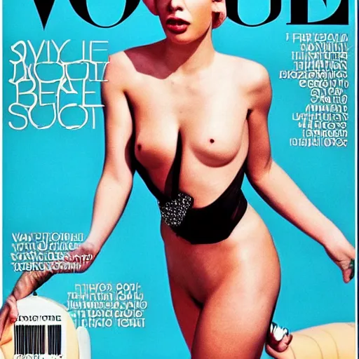 Prompt: Vogue magazine cover of Homer Simpson seductively posing