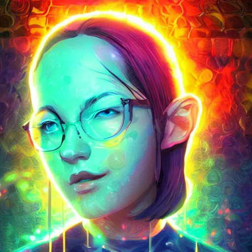 Image similar to skill magic geek inside matrix deepdream radiating a glowing aura stuff loot legends stylized digital illustration video game icon artstation lois van baarle, ilya kuvshinov, rossdraws,