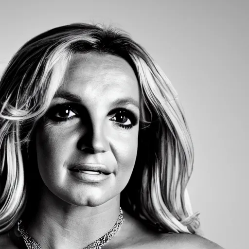 Image similar to old britney spears singer at age 9 0 years old, color ( sony a 7 r iv, symmetric balance, polarizing filter, photolab, lightroom, 4 k, dolby vision, photography award ), vogue, perfect face