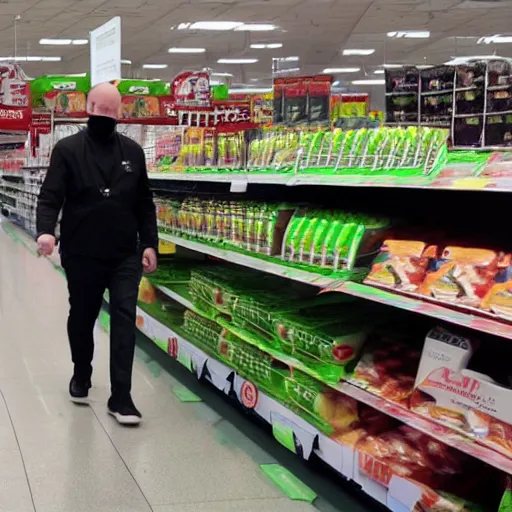 Image similar to darth vader shopping at asda