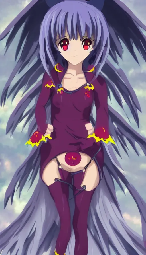 Image similar to cute deamon woman, drawn like the anime Gabriel DropOut