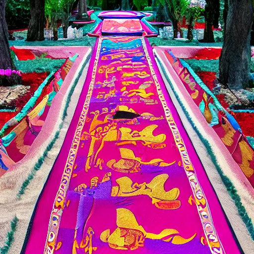 Image similar to a magic carpet, disney style