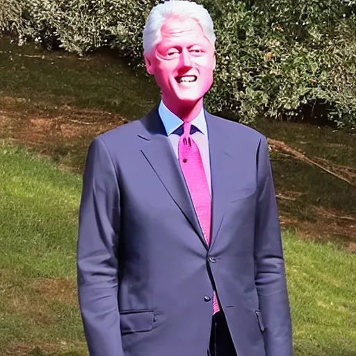 Prompt: bill clinton wearing a dress