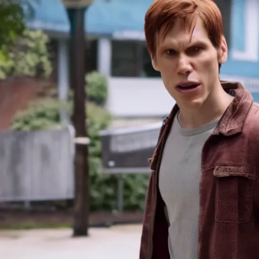 Image similar to Live Action Still of Jerma in Scott Pilgrim, real life, hyperrealistic, ultra realistic, realistic, highly detailed, epic, HD quality, 8k resolution, body and headshot, film still