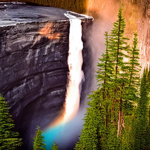 Prompt: helmcken falls photography by Ansel Adams, nature, ultraHD, award winning