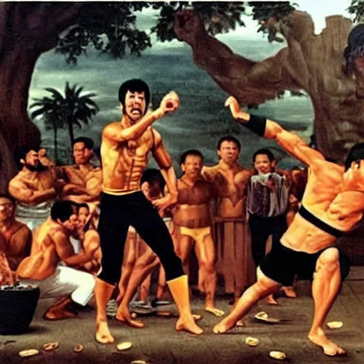 Mad Bruce Lee Yelling At Hulk Hogan Spilled Coffee On Stable 