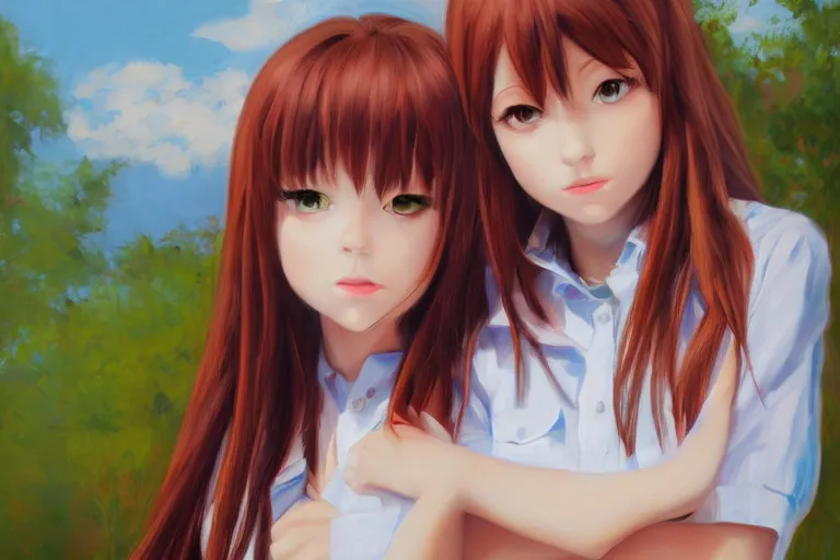 Prompt: malise kurisu, ilya, oil painting, cute, hdr, 4 k