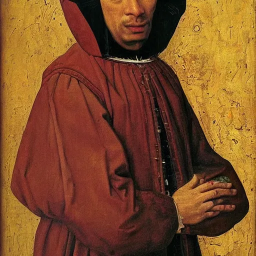 Prompt: portrait of 2 1 savage, oil painting by jan van eyck, northern renaissance art, oil on canvas, wet - on - wet technique, realistic, expressive emotions, intricate textures, illusionistic detail