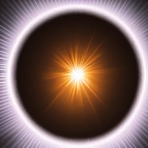 Prompt: a small soft, detailed lens flare, point of light, rings, vfx on black background