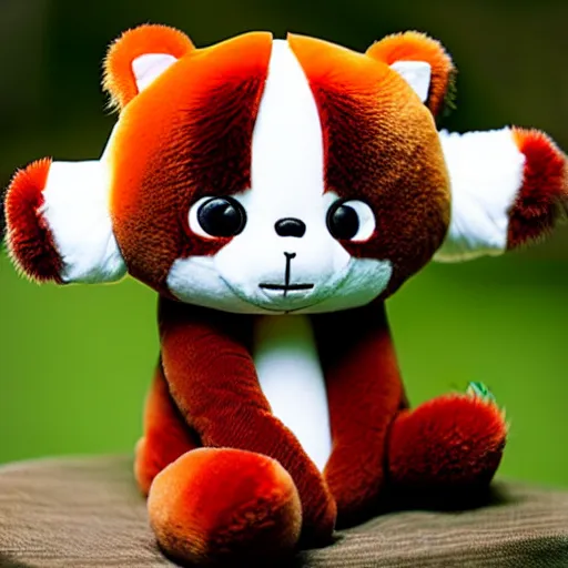 Image similar to a red-panda plushie