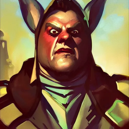 Image similar to greg manchess portrait painting of partially armored knave of hearts from alice in wonderland as overwatch character, medium shot, asymmetrical, profile picture, organic painting, sunny day, matte painting, bold shapes, hard edges, street art, trending on artstation, by huang guangjian, gil elvgren, ruan jia, randy vargas, greg rutkowski