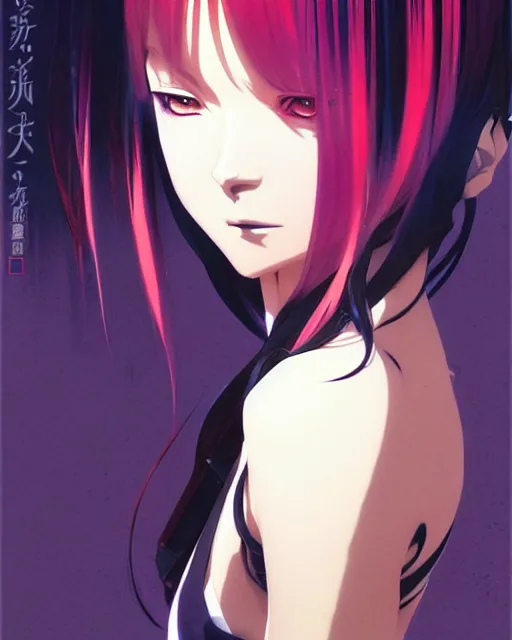 Image similar to An anime goddess of shadows || VERY VERY ANIME!!!, fine-face, realistic shaded perfect face, fine details. Anime. realistic shaded lighting poster by Ilya Kuvshinov katsuhiro otomo ghost-in-the-shell, magali villeneuve, artgerm, Jeremy Lipkin and Michael Garmash and Rob Rey