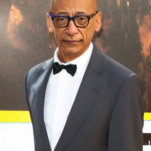 Image similar to Gus Fring from better call saul with gollum face