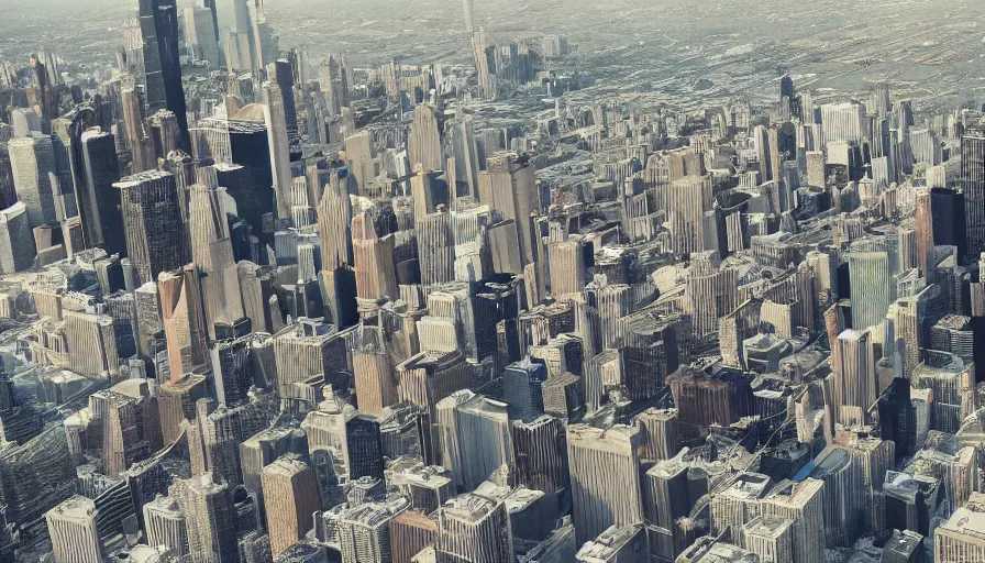 Image similar to people sitting on a hill watching chicago with helicopters above the city, hyperdetailed, artstation, cgsociety, 8 k