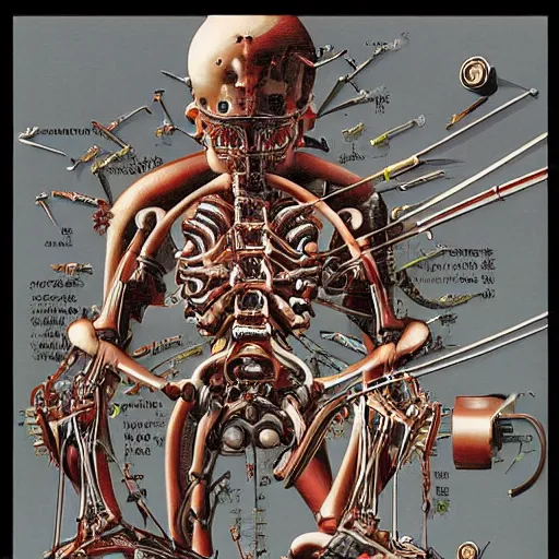 Prompt: biomechanical atrocity by katsuhiro otomo