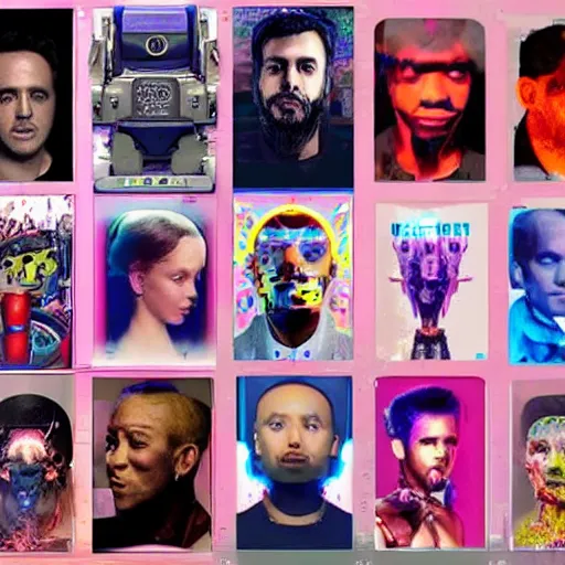 Prompt: ai machine creating images of pop culture