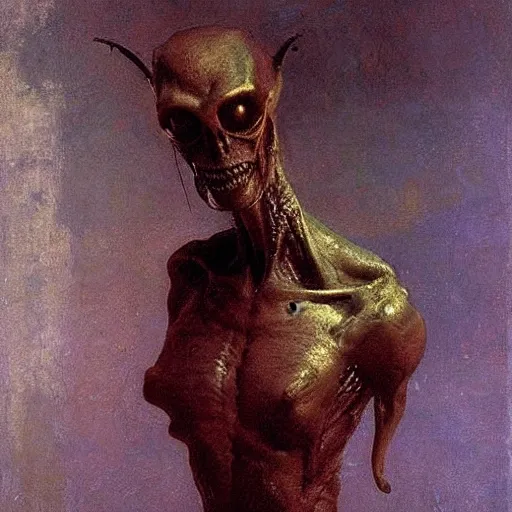 Image similar to alien by ilya repin