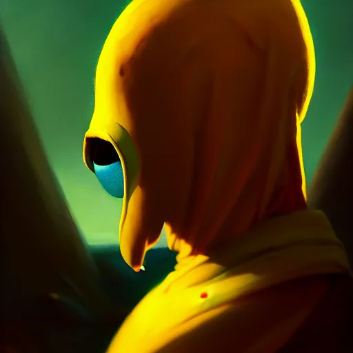 Prompt: portrait of lemongrab in unnaceptable conditions, ultra high detailed, oil painting, greg rutkowski, charlie bowater, yuumei, yanjun cheng, unreal 5, daz, hyperrealistic, octane render, rpg portrait, dynamic lighting