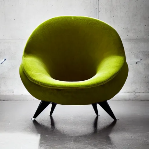 Image similar to armchair in the shape of an avocado
