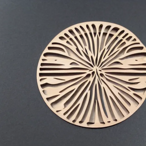 Image similar to layered lasercut wood