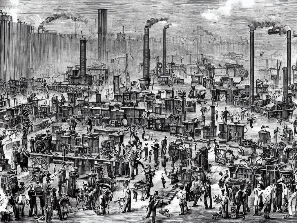 Image similar to industrial revolution people