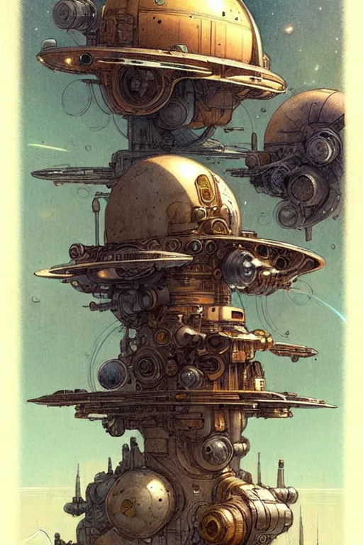 Image similar to design only! 2 0 5 0 s retro future art golden age of american illustrators designs borders lines decorations space machine. muted colors. by jean - baptiste monge!