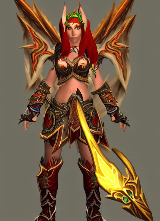 Prompt: world of warcraft blood elf