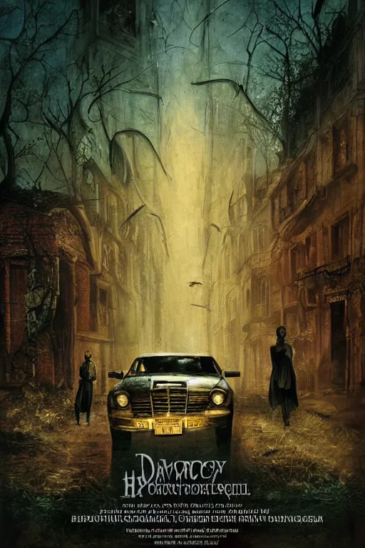 Prompt: 8 k poster concept art from the modern arcane supernatural goetic gnostic horror thriller anthology series / preyed upon /, by david mattingly and samuel araya and michael whelan and dave mckean and drew struzan. realistic matte painting with photorealistic hdr lighting. composition and layout inspired by gregory crewdson and brendon butcher and christopher mckinney.