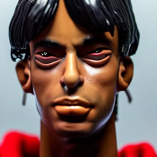 Image similar to playboi carti as an action figure 4 k detailed super realistic