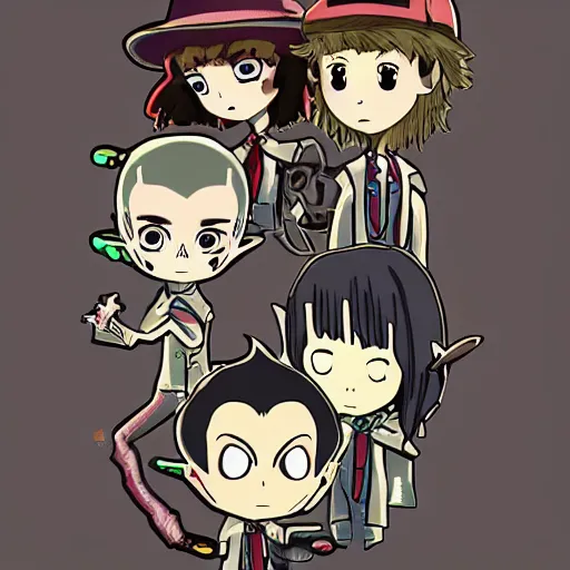 Prompt: chibi vecna stranger things in anime style