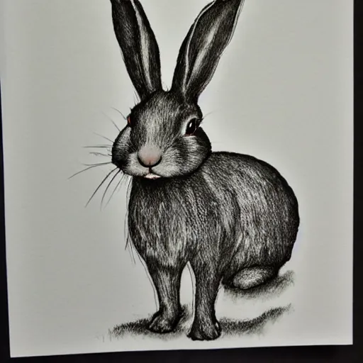 Image similar to a rabbit in the style of ms echer