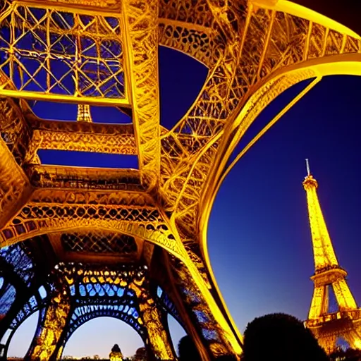 Image similar to eiffel tower at night,