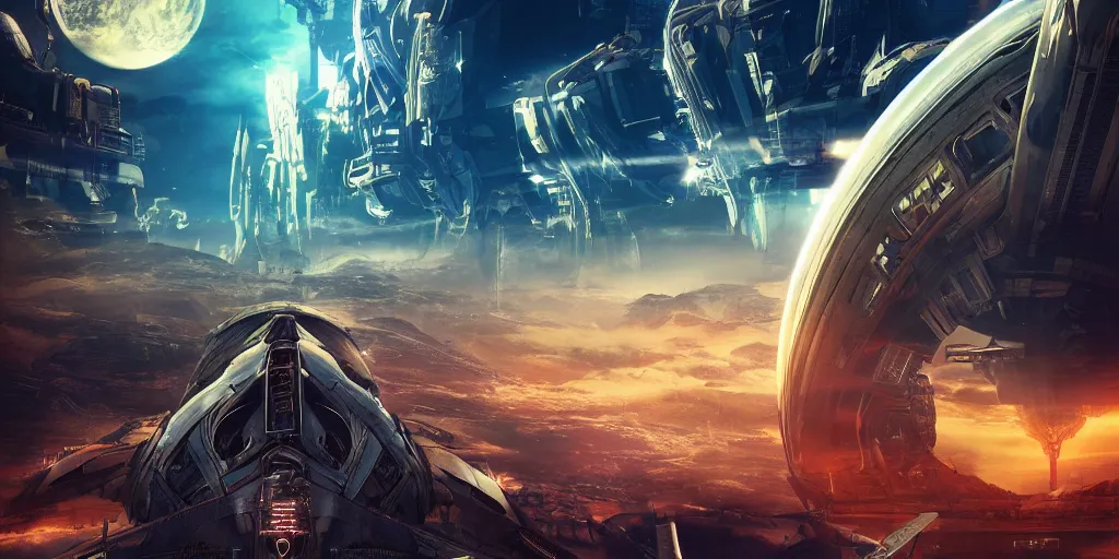 Image similar to r - type movie poster, 3 d anime, arcane style, retropunk, steampunk, high resolution, city landscape, side scrolling, rule of thirds, 4 k