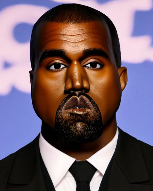 Image similar to kanye west bobblehead mode