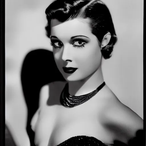 Prompt: black and white Hollywood glamour photography of Link by George Hurrell