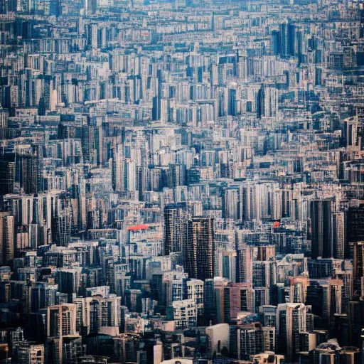 Image similar to Giant megacity looming across the landscape, dystopian, post apocalyptic, EOS-1D, f/1.4, ISO 200, 1/160s, 8K, RAW, unedited, symmetrical balance, in-frame