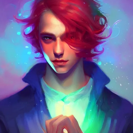 Image similar to colorful and festive captivating prettiest boy ever. rich vivid colors, ambient lighting, dynamic lighting, 4 k, atmospheric lighting, painted, intricate, highly detailed by charlie bowater