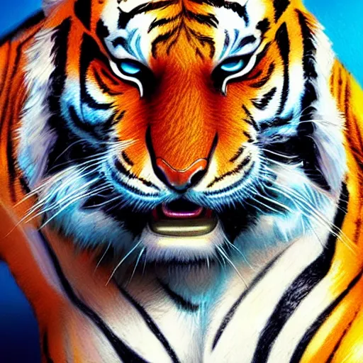 Image similar to ilustration from marvel comic book called'tiger white'- realistic - photorealistic - hd - trending art comic artstation - comic ilustrator - detailed