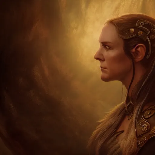 Image similar to unknown the elder scrolls vi floor jansen as a female bard, atmospheric lighting, painted, intricate, volumetric lighting, beautiful, rich deep colors masterpiece, sharp focus, ultra detailed by leesha hannigan, ross tran, thierry doizon, kai carpenter, ignacio fernandez rios