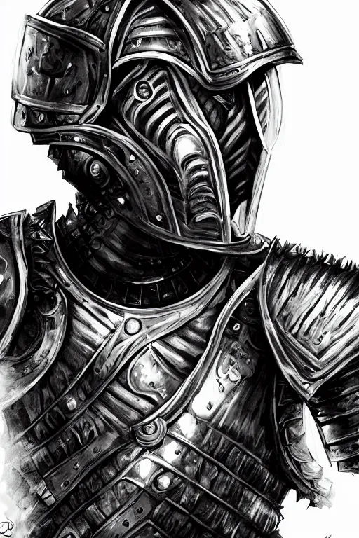 Image similar to emmanuel macron smiling while wearing armour, highly detailed, digital art, sharp focus, trending on art station