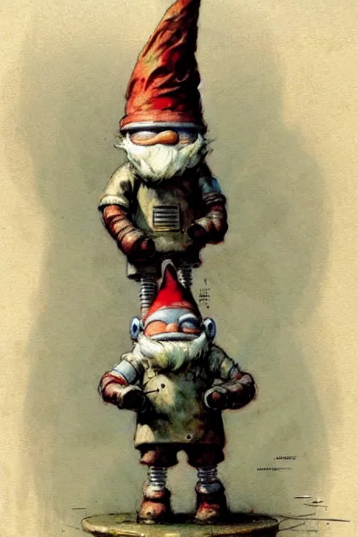 Prompt: ( ( ( ( ( 1 9 5 0 s robot knome. muted colors. ) ) ) ) ) by jean - baptiste monge!!!!!!!!!!!!!!!!!!!!!!!!!!!!!!