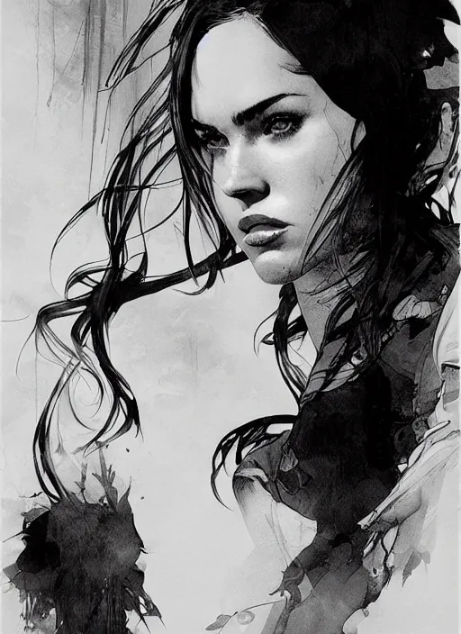 Image similar to full!! figure!! megan fox as elle from last of us, hyperrealistic, by yoji shinkawa and by jeremy mann and alphonse mucha, fantasy art, photo realistic, dynamic lighting, artstation, poster, volumetric lighting, 4 k, award winning