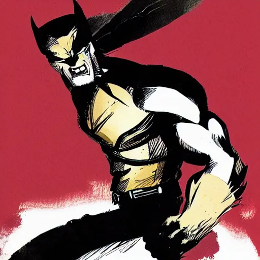 Prompt: wolverine illustrated by ashley wood