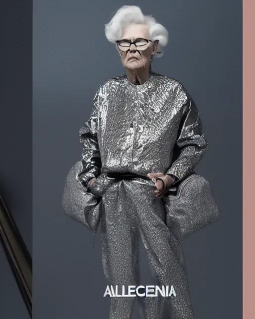 Image similar to a leaked screenshot of Balenciaga's 2055 campaign