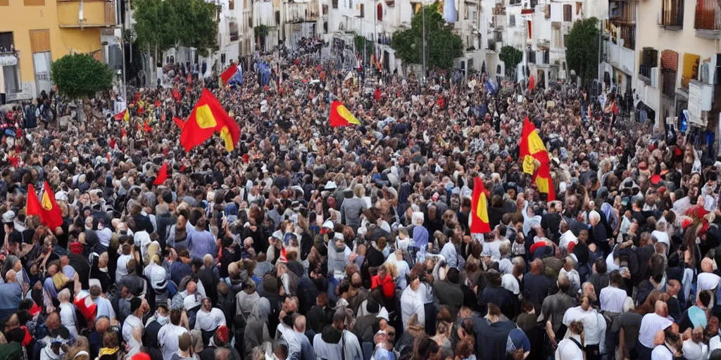 Image similar to protests against the pedro sanchez government, spain