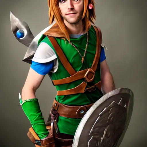 Image similar to realistic rendition of Link, photography, cosplay