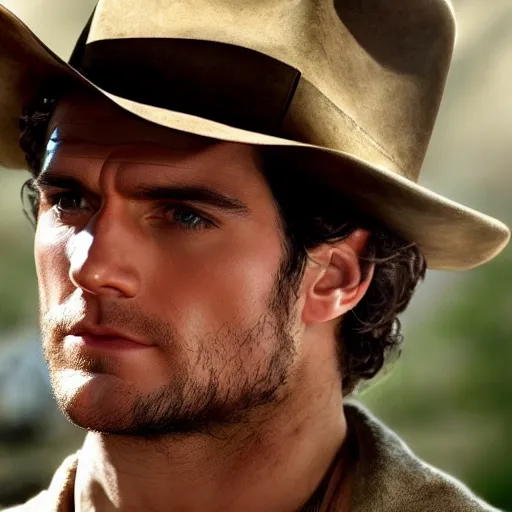 Prompt: Henry Cavill as Indiana Jones